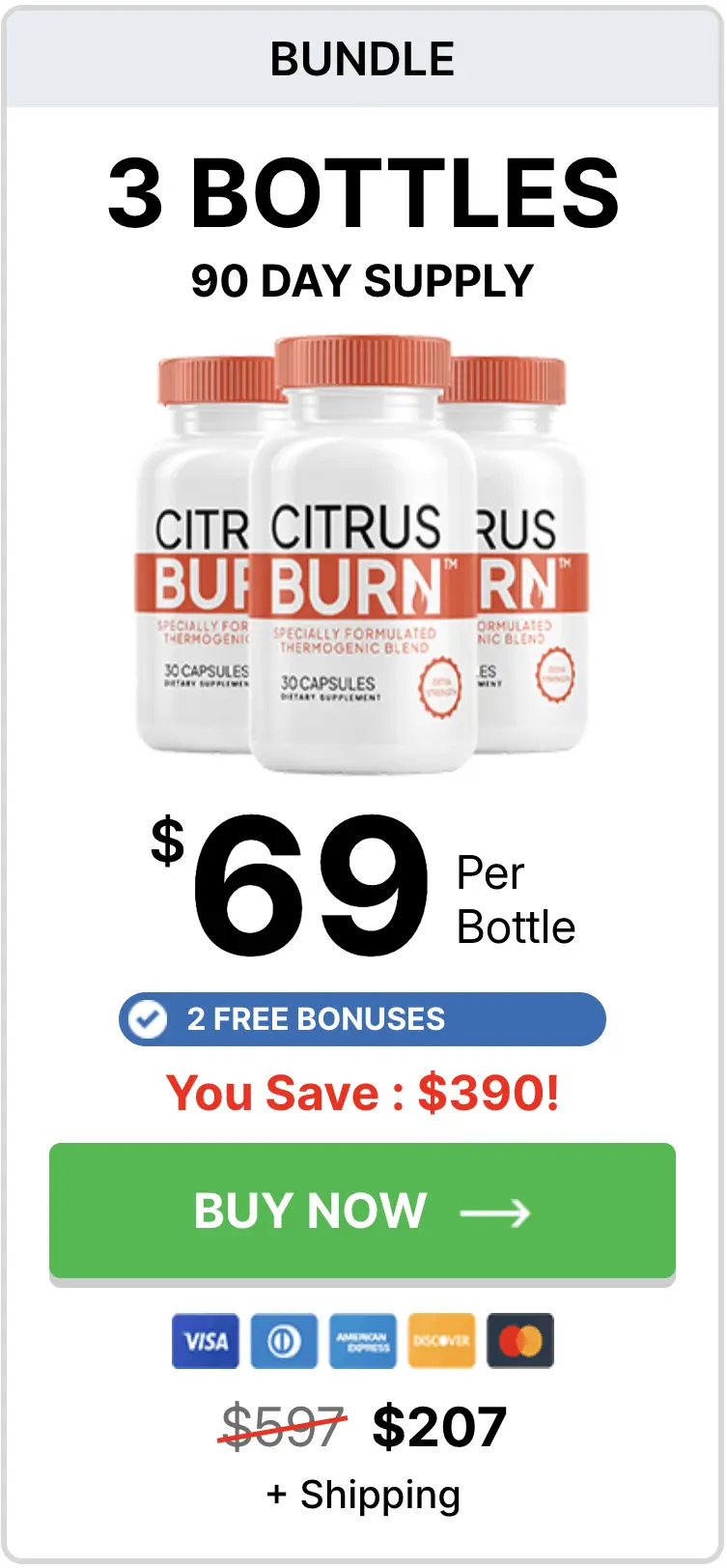 CitrusBurn 3 Bottles